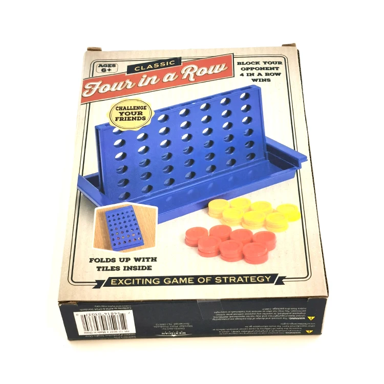 Hot Sale foldable Outdoor Play Toy For Kids Backyard Educational Game Chess Four To Score Plastic 4 Connect In A Row Game