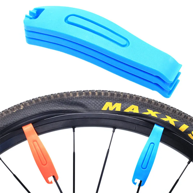 MTB Bike Wheel Repair Tire Tool Orange Tire Spoon Ultralight Durable Curved Hardened Plastic Tire Lever Remover bicycle tools