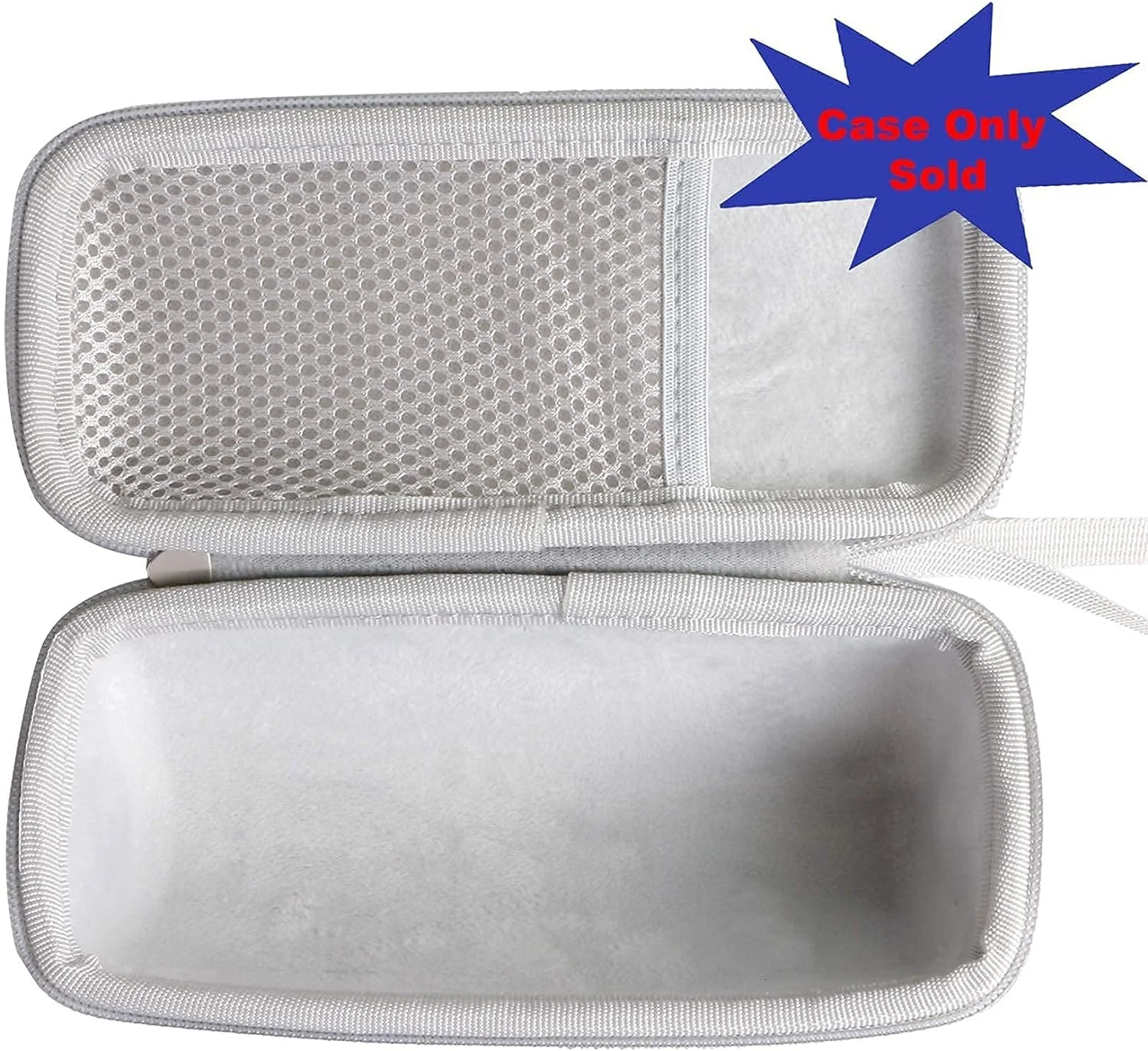 Light Gray Hard Shell EVA Shockproof Electronics Storage Case Bag Pouch Cover for BT Speaker - Case Only