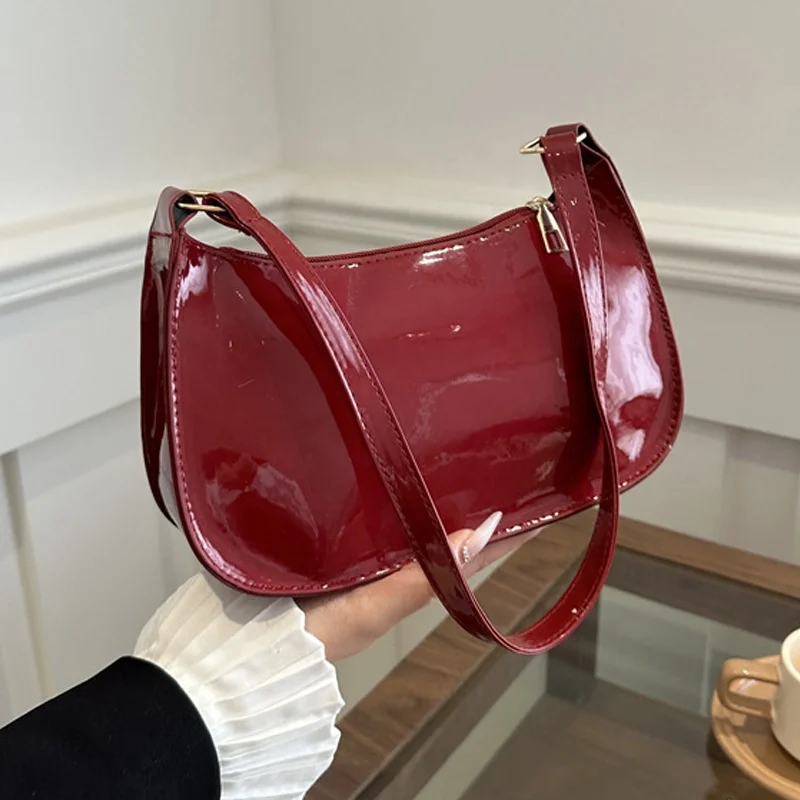 wholesale new fashion women leather PU purse pink handbag with single shoulder handle