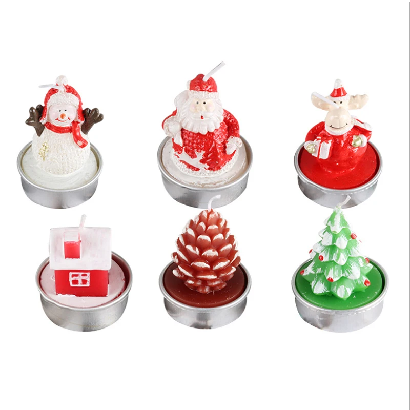 Christmas crafts decorate natural scented candle tin, Luxury aluminum metal and cement candle tin with gift boxes