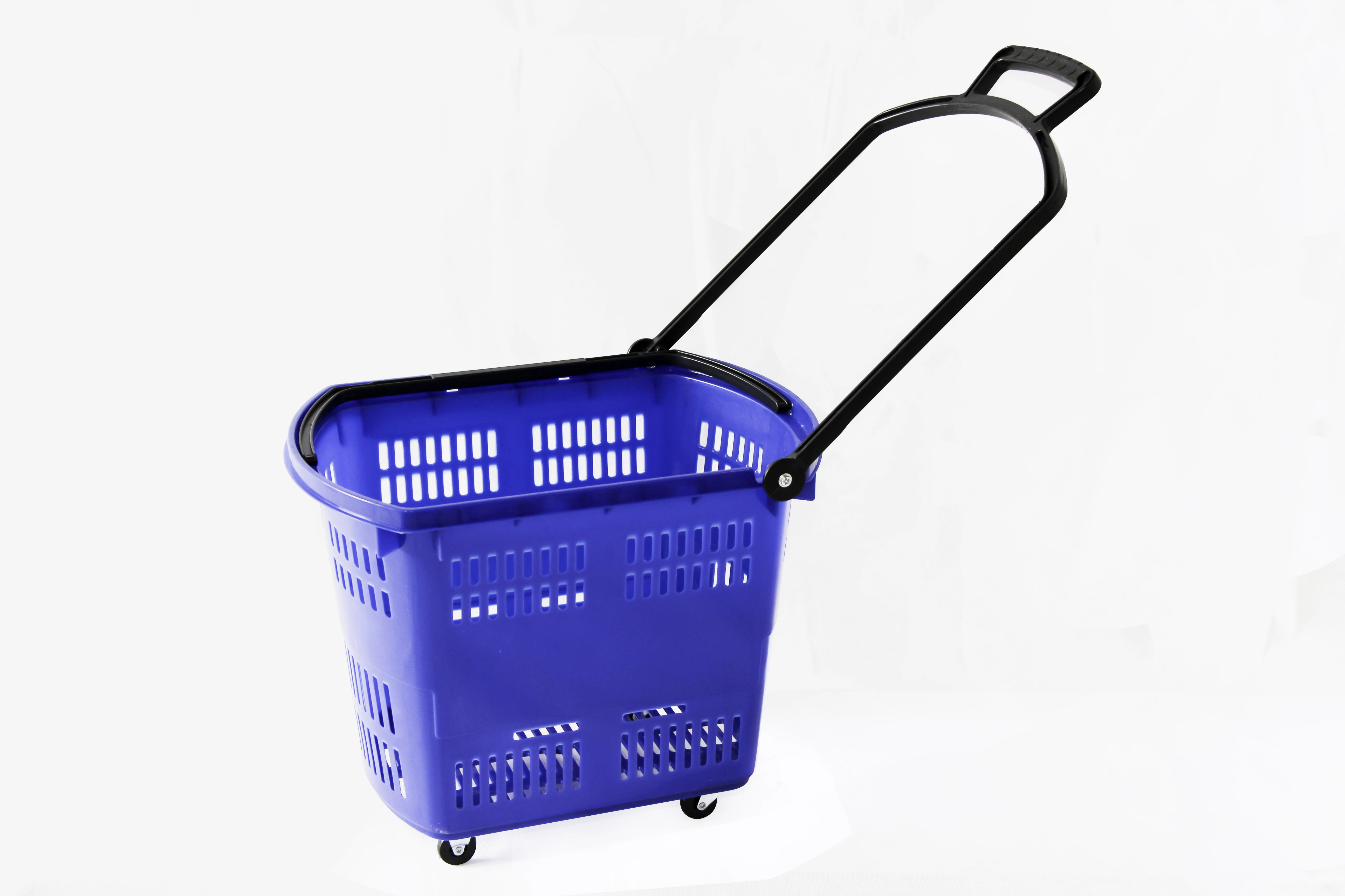 4 Wheels rolling Shopping Basket trolley