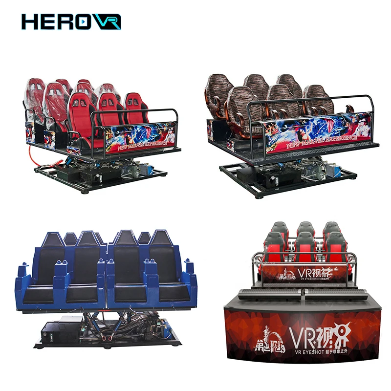 HEROVR 5D Cinema 9D Vr 6 Seats Simulator Games Cinema With Vr Games Machines