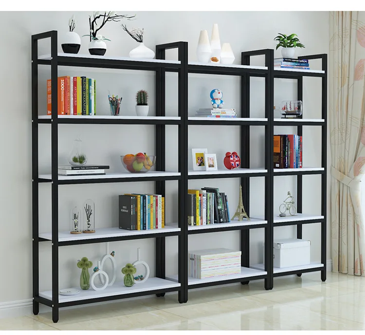 
Factory Supply Metal Display Shelf Rack Steel Book Shelf Industrial Book Shelves Furniture Metal Bookshelf 
