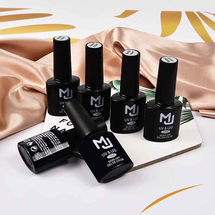 Оптовая продажа, УФ/светодиодный Гель-лак для базового покрытия бренда MJ, 10 мл/бутылка, фирменный Гель-лак для базового покрытия ногтей