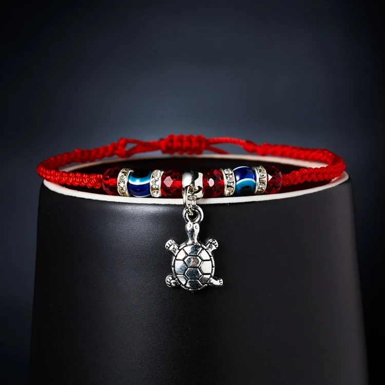  Браслет с Красной веревкой Lucky 9 стилей Плетеный Турецкий сглаза синий Фатима ручные бусины браслет для женщин