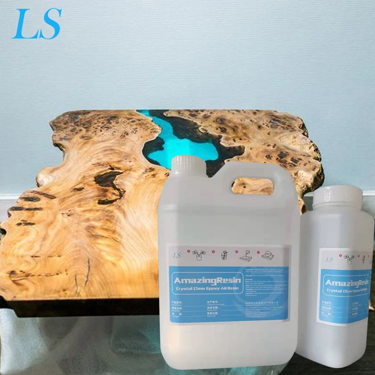 High Gloss Clear Epoxy Resin for Home Design Wood Furniture