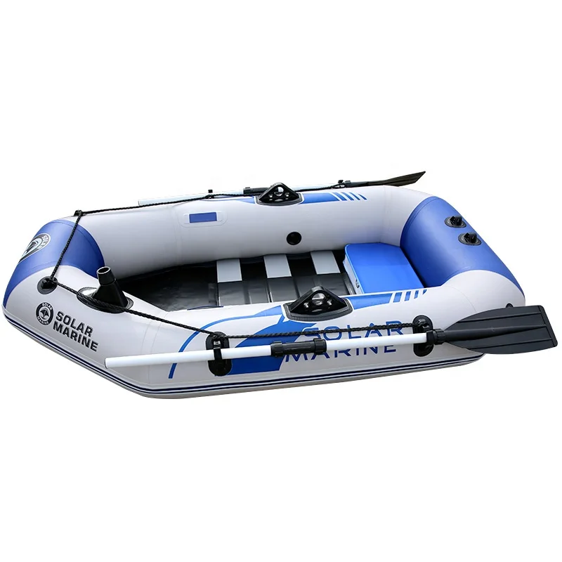Hard bottom Inflatable Boat for Adult 9Ft Raft Inflatable 4 Person Boat for Adults Fishing Boat