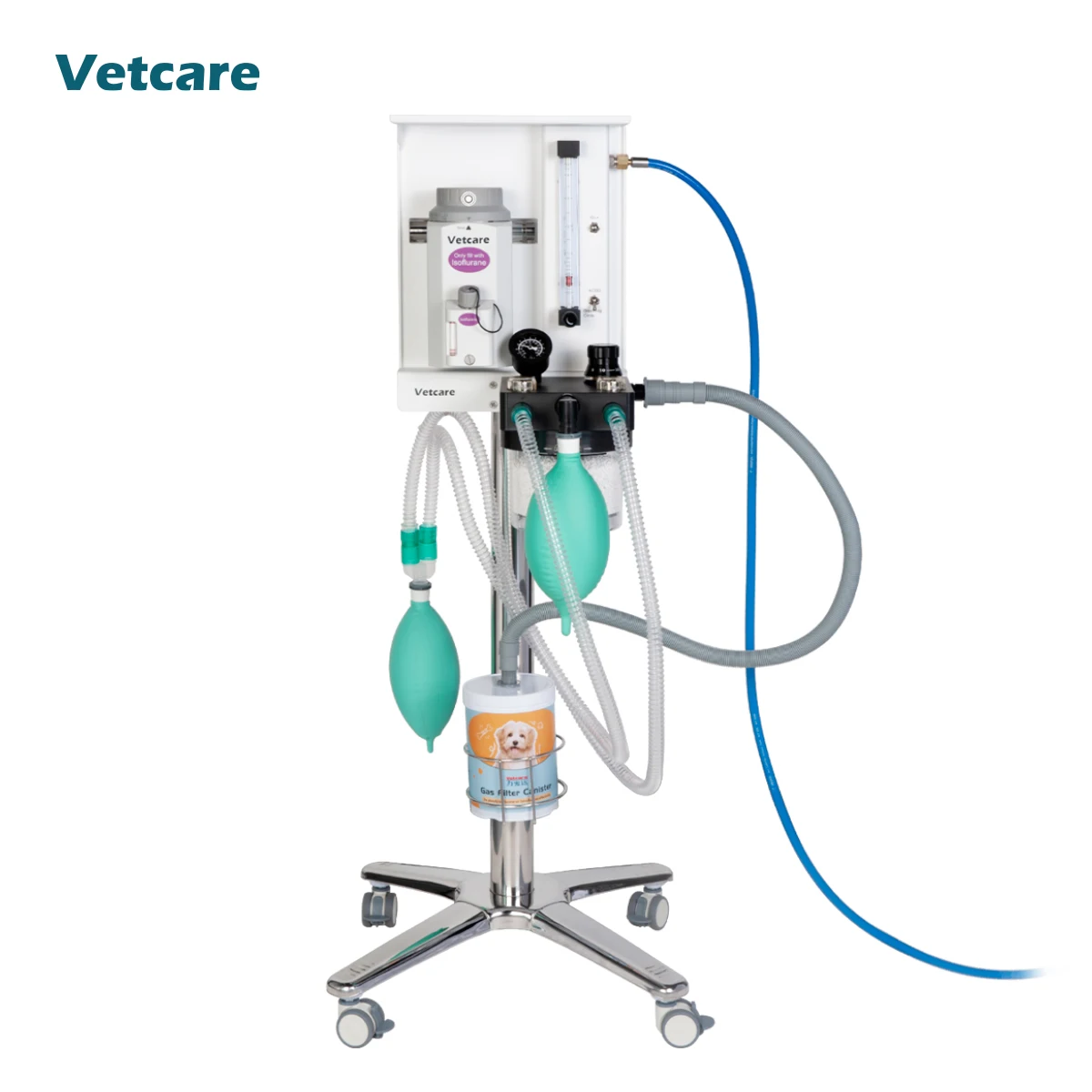 veterinary anesthesia device Gavet-30 specially designed Ca(OH)2 canister filter effectively,making safer for anesthesia