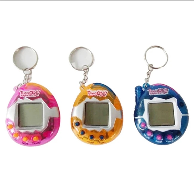 High Quality Classical Nostalgic Handheld mini Game Console Virtual Pet Game With Keychain Electronic Pet Toy
