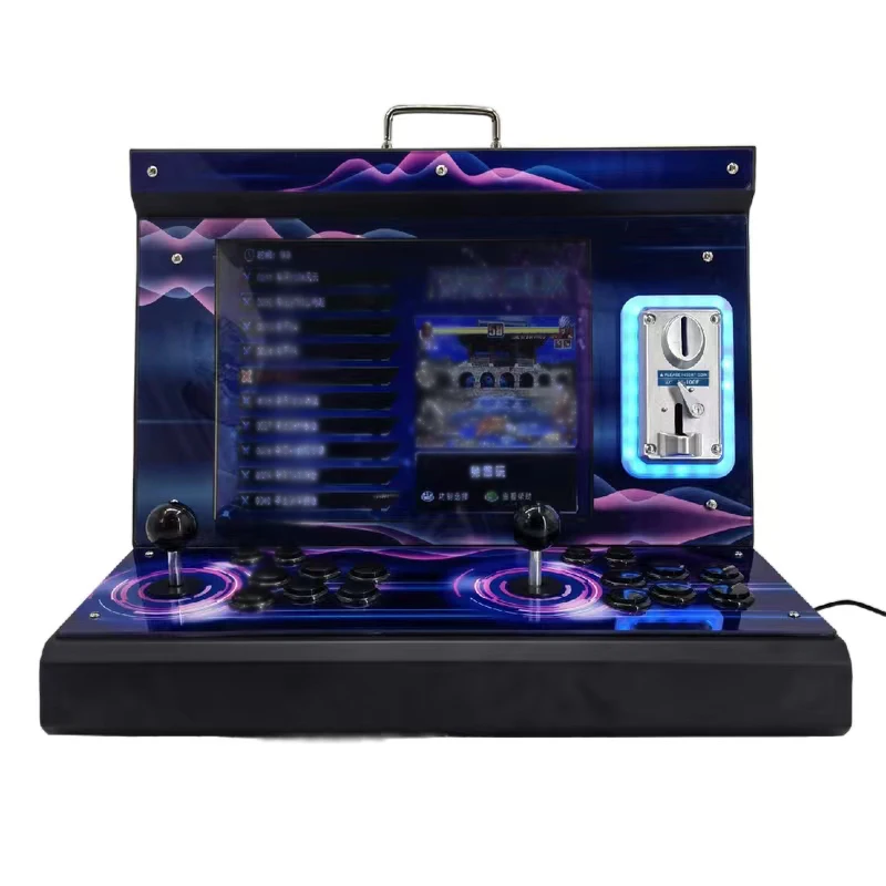 Arcade Purple Pandora Machine For 2 Players With Fighting Games 9800 Retro Games In 1 Consola 3D Manipulate Pandora Gaming