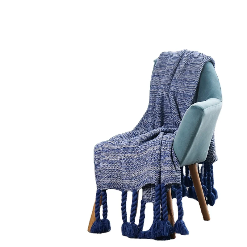 Новый дизайн и немедленная доставка шерстяного кабеля вязаное одеяло