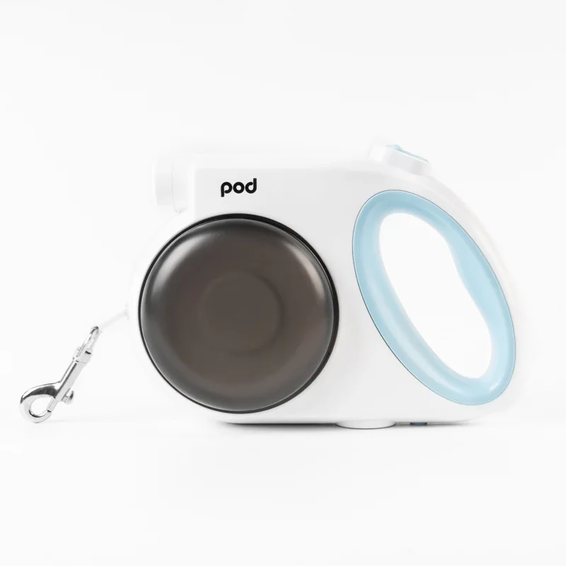 Pet leash with Waste Bag Dispenser and bowl Multifunction dog leash automatic retractable leash cross-border With LED light