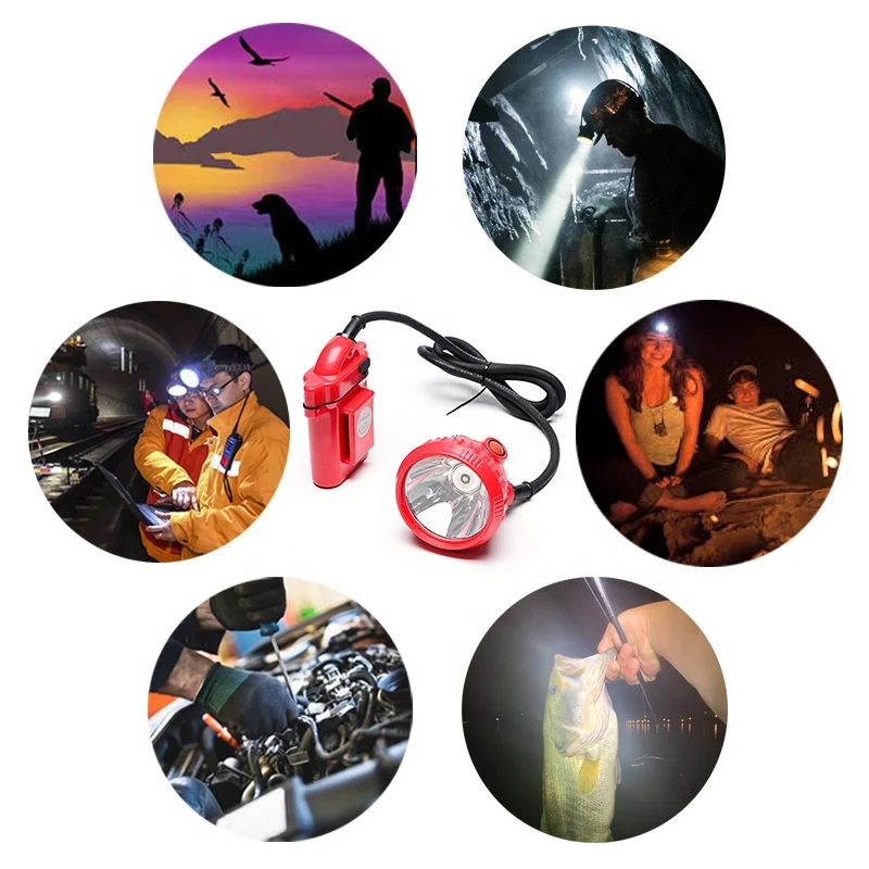 LED Corded Rechargeable Safety Explosion-Proof Miners Mining Headlamp Cap Lamp USB Used as Power Bank