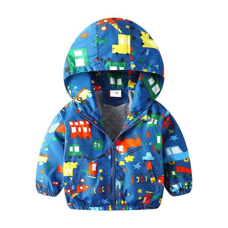 2021 Hot Selling Children Kids Boys Baby Clothing Dinosaur Printing Jackets Coats with Hooded