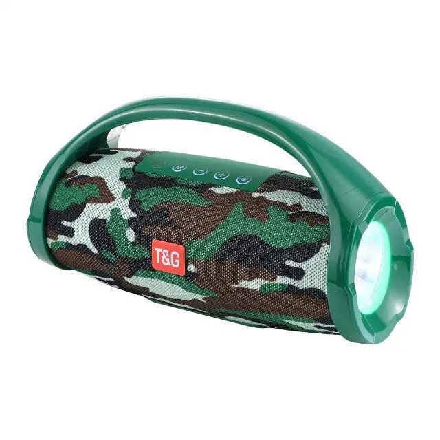 High Quality Portable BT Wireless Speaker TG136 Waterproof Wireless Outdoor Speaker With Led Light Flashlight Lighting