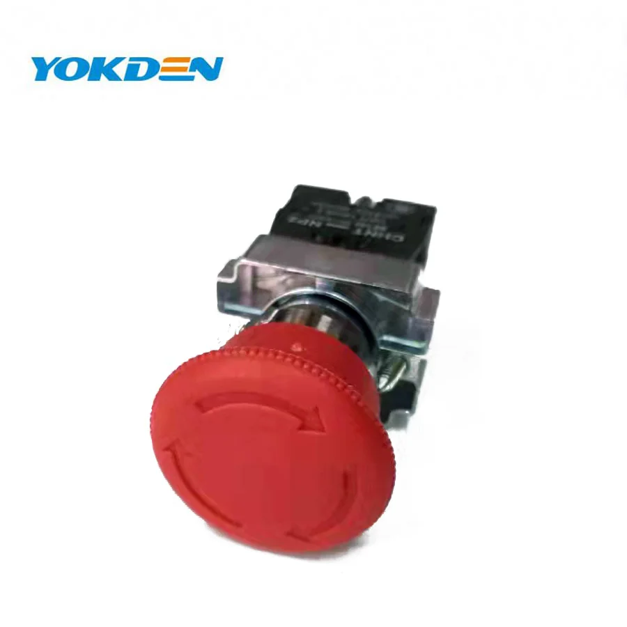 Кнопка аварийной остановки Yokden кнопочный переключатель NC 10A 415 В под грибовой головкой