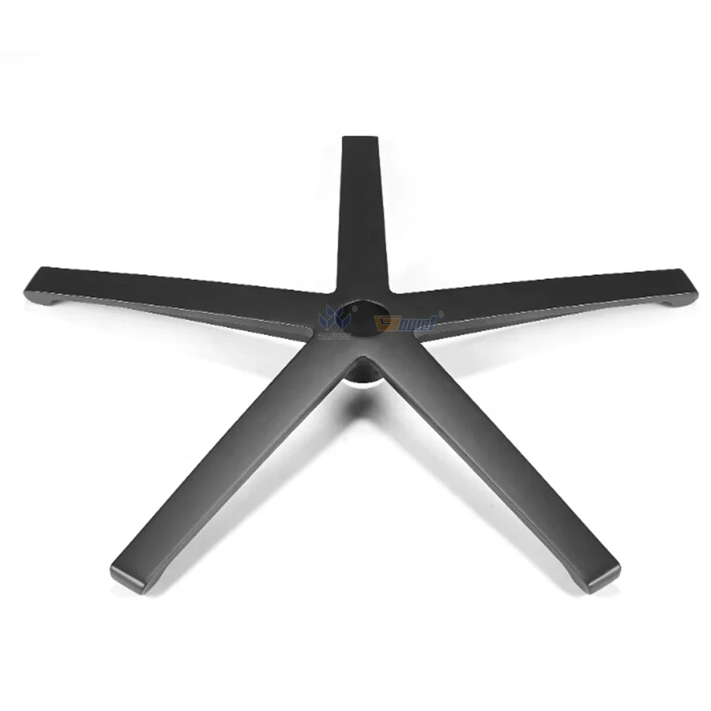 Modern standard furniture hardware aluminum 5 star leg office chair revolving parts base