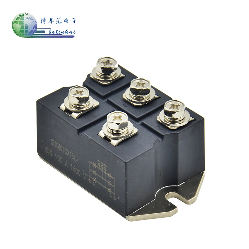 Metal shell three-phase diode bridge control rectifier MDS100-16(M17)  Rectifier bridge