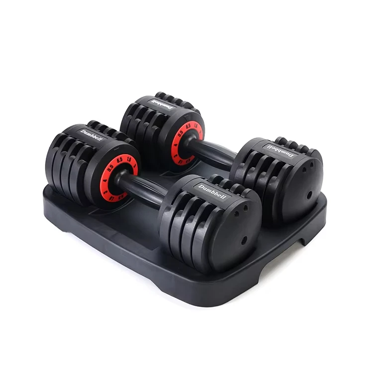 Free Weight 6.5 KG x 2 Gym Dumbbell Set Exercise Strength Core Quick Adjustable Dumbbell