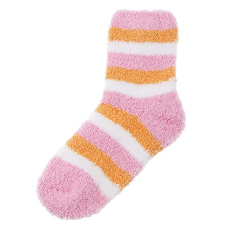 Women Cozy Cotton Socks Winter Sleep Bed Socks Floor Home Fluffy Socks Coral velvet Feet Warmer Christmas gift