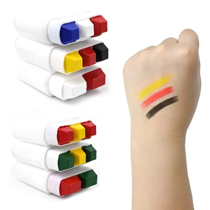 Germany Soccer Fans Country Flag Color Sports Fan Cheering Face Paint
