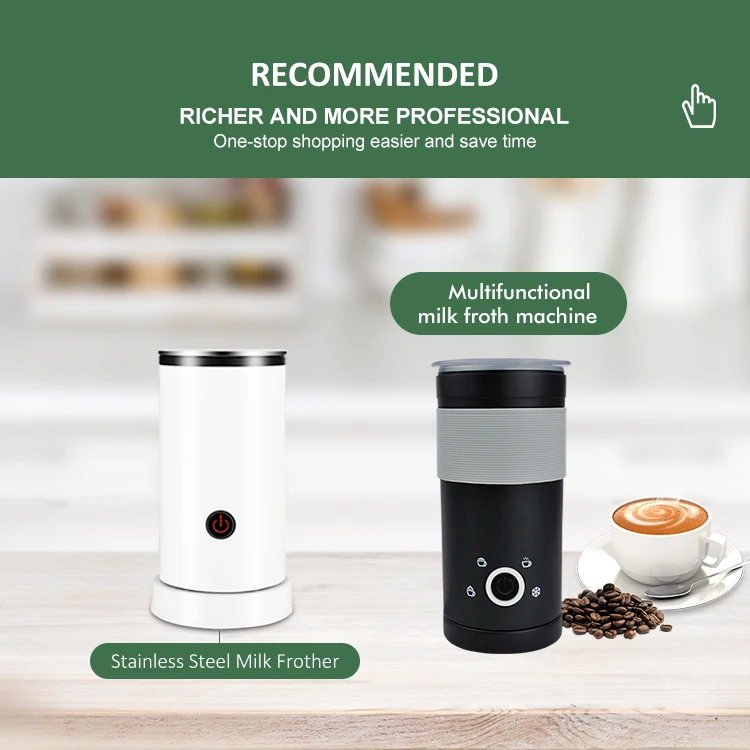 Portable Automatic Household Glass 12V Milk Frother Battery Cappuccino Espresso Coffee Electric Milk Frother Machine