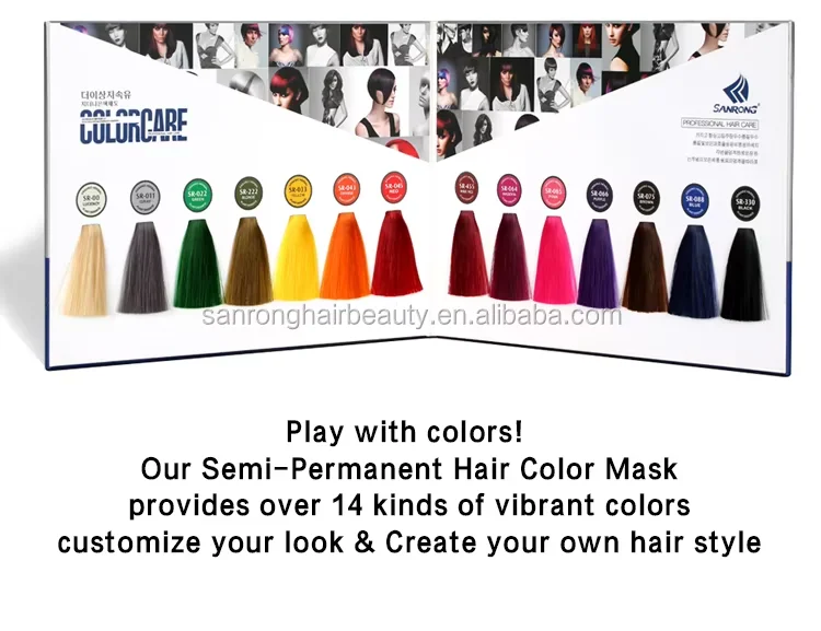 New Products Professional Salon Use Semi Permanent Burgundy Hair Color Cream PPD And Ammonia Free