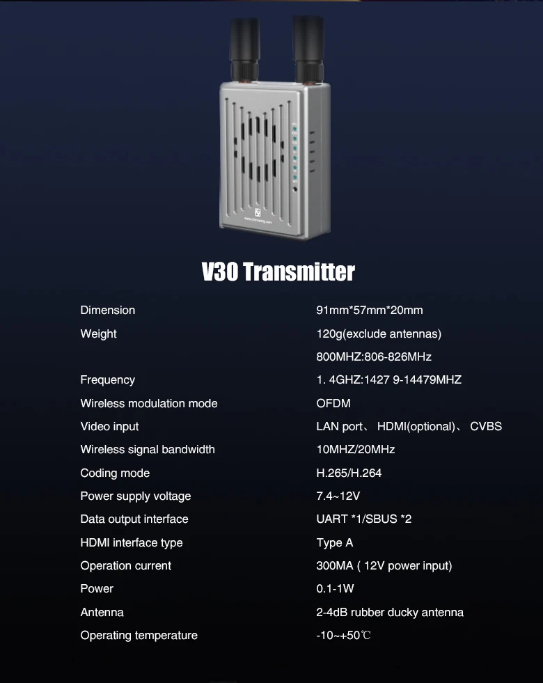 Наземная станция управления FOXTECH T30S 15 км IP53 windows10 с двойным экраном GCS