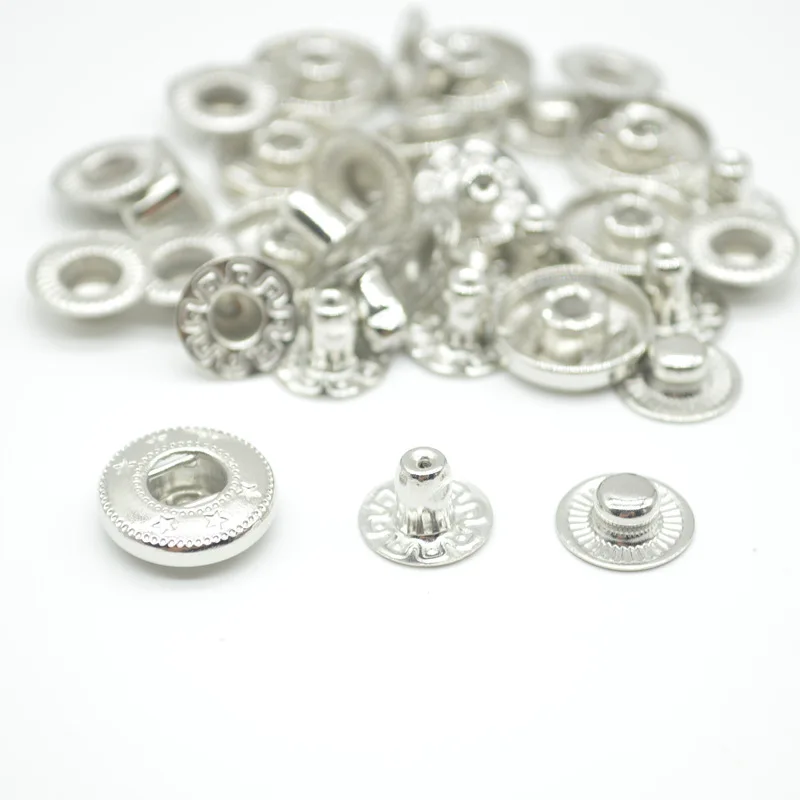 Clothes metal snap fastener flat color spray paint button coat down clothing accessories buttons