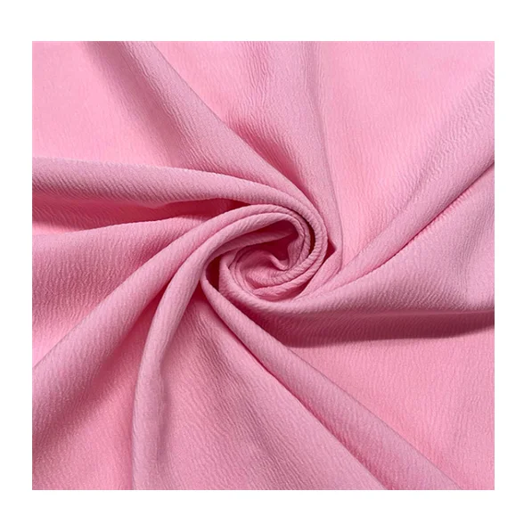 IN STOCK HOT SALE 96%T 4%SP spandex  Paris crepe fabric 100D wrinkle fabric 120gsm Fashion fabric