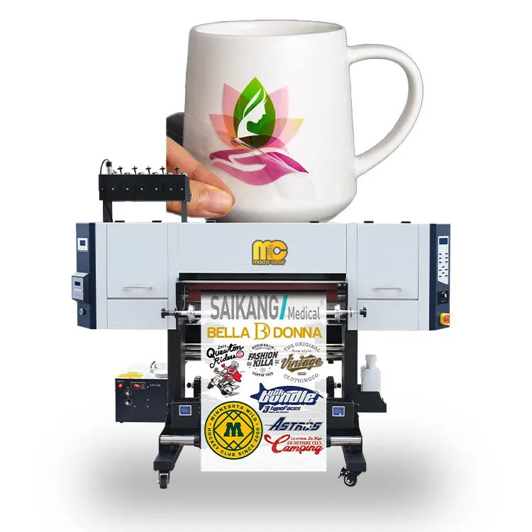 hot sale 70cm uv dtf printer varnish A/B film sticker printing machine for crystal label printer Glass Board Wood