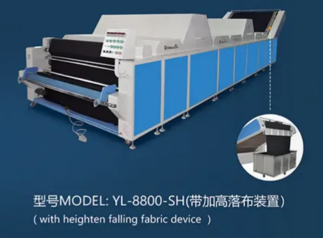 Heat Steam Apparel Machine Fabric Shrinking Machine Measurement Fabric Relaxing Machine With Cold Air Device