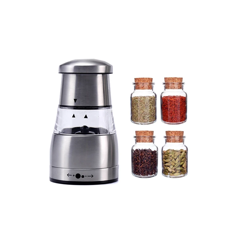 steel salt and pepper grinder set manual sliver grinders mill shaker mills