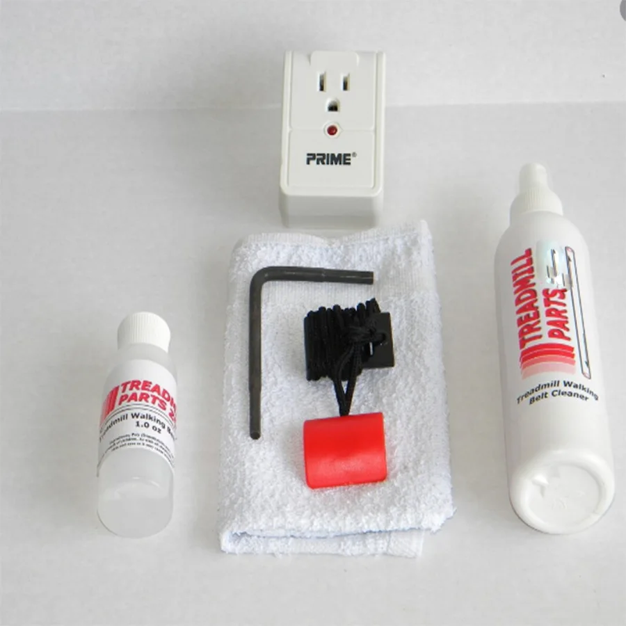 Treadmill maintenance Kit, treadmill cleaner wipe/Safety Key/surge protector/belt cleaner