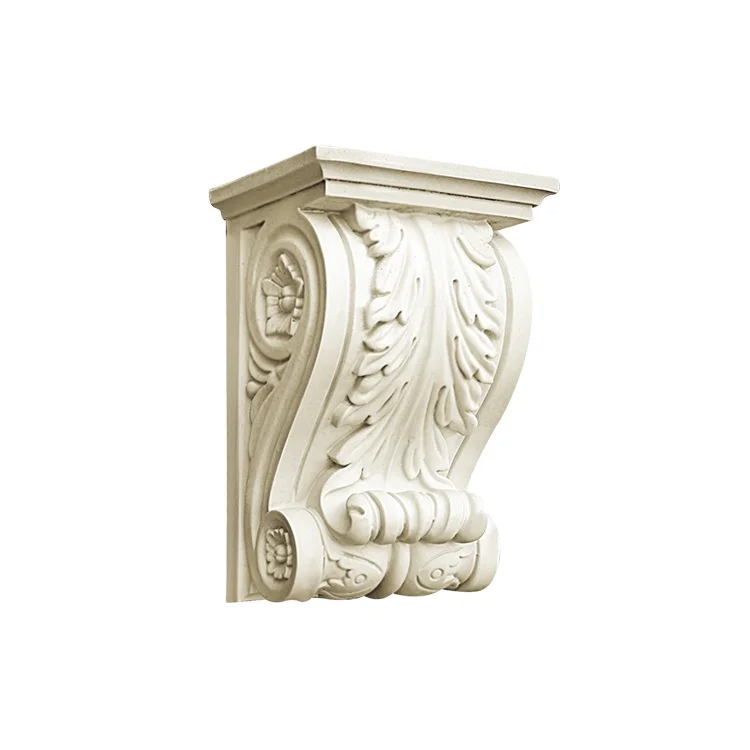 Modern European Design PU Corbels Polyurethane and Rubber for Indoor and Exterior Usage for Villa Corner Decor