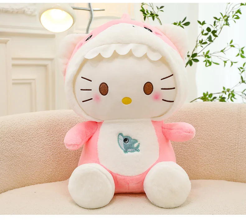 New Style Kids Stuff Plush Toys Shark Kt Cat Doll Plush Toy Kitty Pillow Plush Dolls