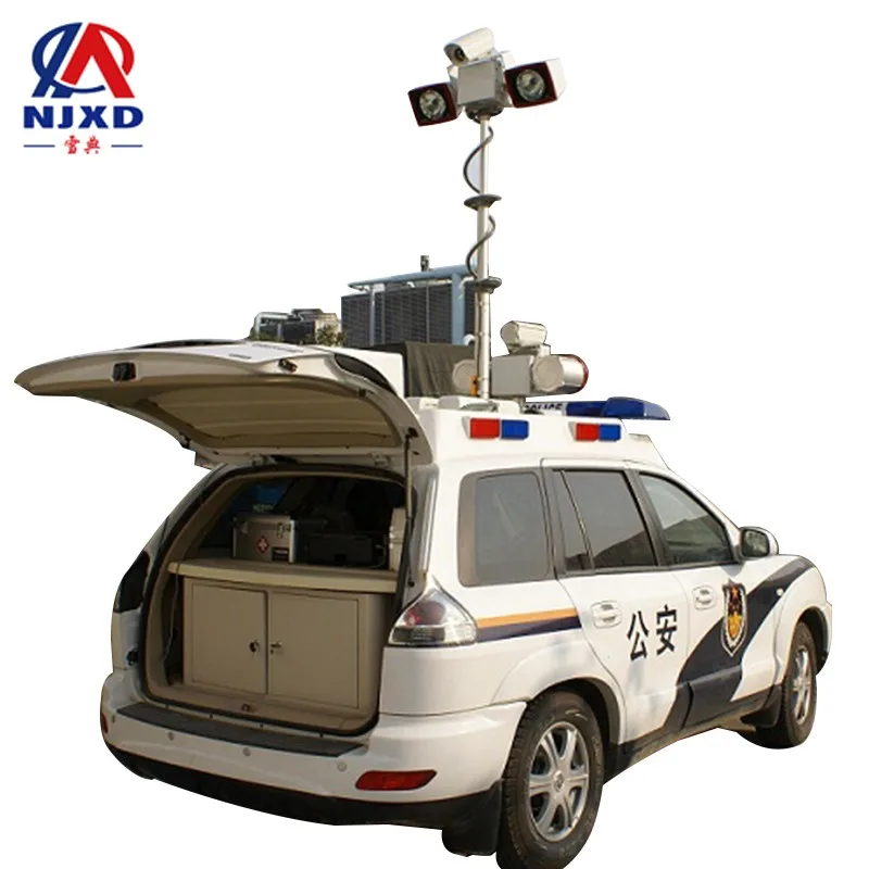Hot sale 1m to 20m 1kg to 300kg vehicle mounted motorized telescopic mast for camera