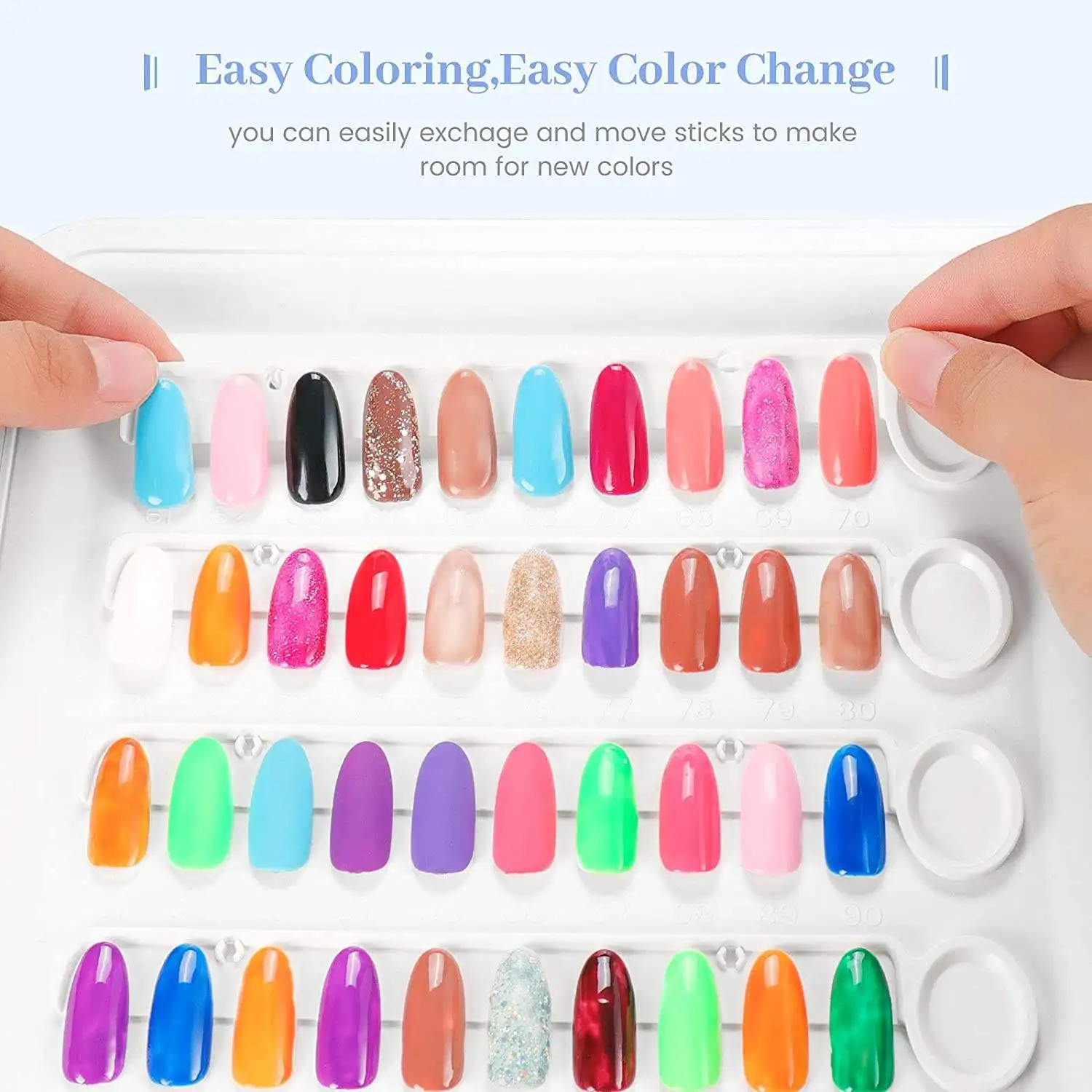Wholesale Nail Color Palette Book C9 Nail Sample Display Book Portable 120 Color Nail Color Book Display