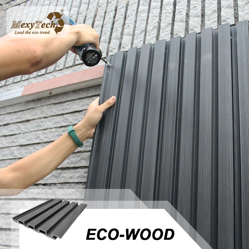 waterproof synthetic material exterior wall boards wpc wall cladding