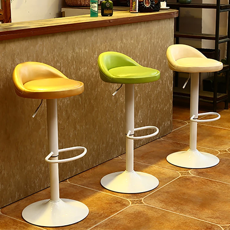 Modern Luxury Restaurant Dining Swivel High Chair Sets Velvet Chairs Bar Stools for Kitchen