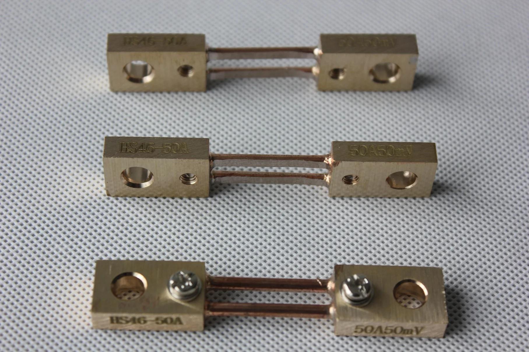 50A/50mV Manganin Copper DC Shunt 0.5 Class Measuring Shunt Resistor for Analog Ammeter