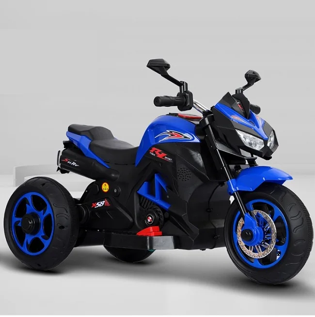2023 Hot sale ride on car mini electric motorcycle for kids red motorcycle bike model remote kids toy
