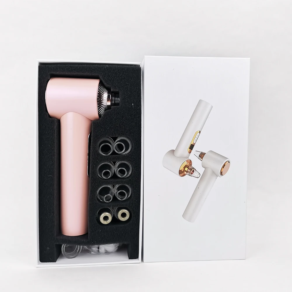 USB Rechargeable 6 Suction Heads LED Light Therapy Nose Cleaning Whitehead Peeling Pore Vacuum Blackhead Remover