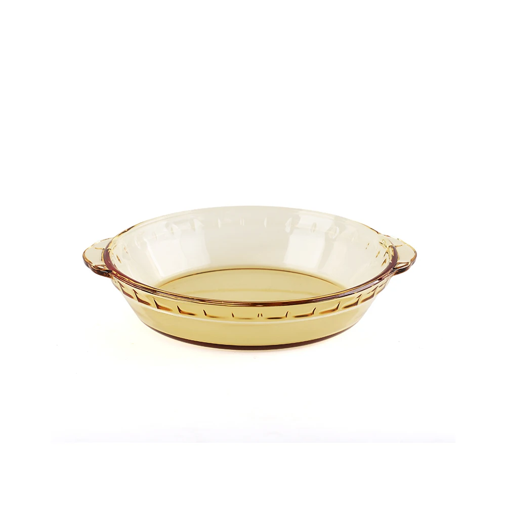 Tableware/Kitchen/Glassware  Microwave Use Household Amber Transparent Glass Bowl Set 450ml 1050ml 2000ml Fruit Salad Bowl