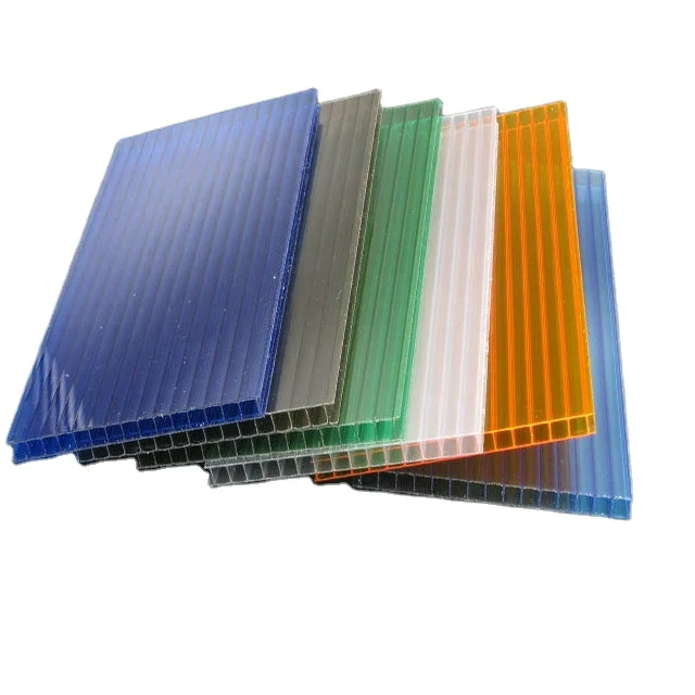 twin wall polycarbonate PC frosted  panels for wall and roofing