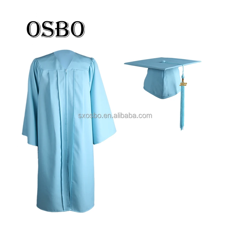 2023  wholesale cheap purple  high school  academic graduation gown and cap for graduation ceremony