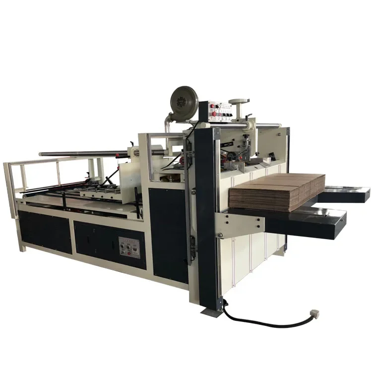 ZHENHUA-BZD Carton Box Folder And Gluer For Pasting Corrugated Paperboard Press Type Folder Gluer For Making Pizza Boxes Machine