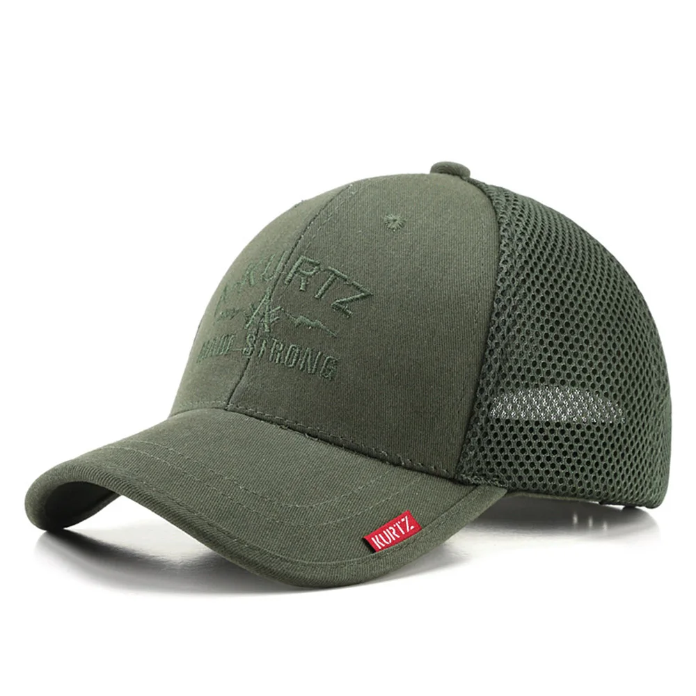 Summer Green Trucker Cap For Men Women Mesh Hat Streetwear High Quality Breathable Baseball Caps Gorras