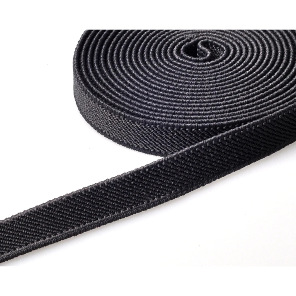 OEKO TEX Knit Webbing Soft Braided Custom Woven Twill Woven Elastic Webbing Band For Underwear Cotton Webbing Strap